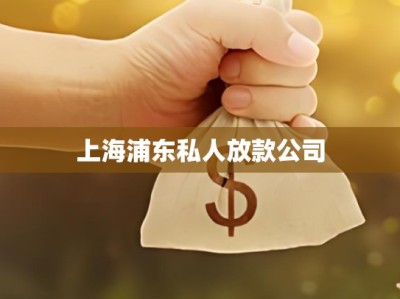 上海浦东私人放款公司