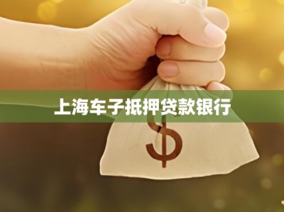 上海车子抵押贷款银行